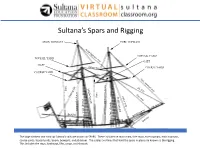 Sultana S Spars and Rigging Visual