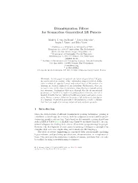 Disambiguation Filters for Scannerless Generalized LR Parsers
