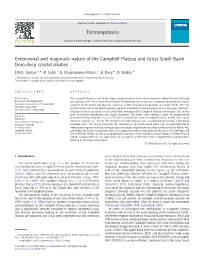 Extensional and Magmatic Nature of the Campbell Plateau and Great South Basin from Deep Crustal Studies