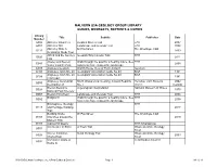 Malvern U3a Geology Group Library Guides, Booklets, Reprints & Copies