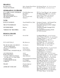 BROADWAY SCANDALOUS Robert Semple/David