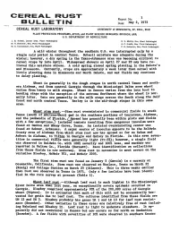 Cereal Rust Bulletin