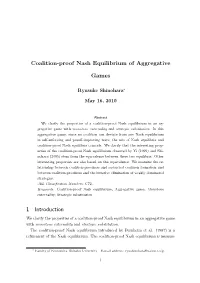 Coalition-Proof Nash Equilibrium of Aggregative