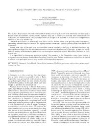 L YKKE JOHANSEN DICK STAPERT ABSTRACT: Four Handaxe-Like Tools