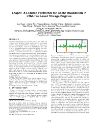 Leaper: a Learned Prefetcher for Cache Invalidation in LSM-Tree Based Storage Engines
