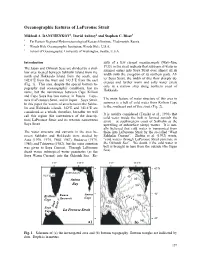 Oceanographic Features of Laperouse Strait