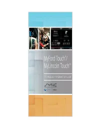 SYNC Ford Mytouch Technology Information Guide