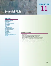 Synovial Fluidfluid 11