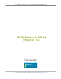 The Top Resources for Learning 13 Statistical Topics