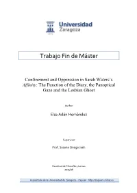 Affinity: the Function of the Diary, the Panoptical Gaze and the Lesbian Ghost