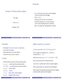Foundations of Relations and Kleene Algebra