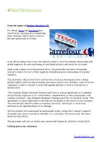 Tesco, Carrefour Waste No Time in Trying to Leverage Power Of