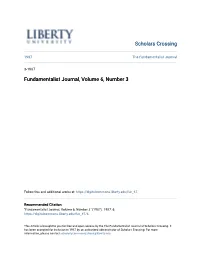 Fundamentalist Journal, Volume 6, Number 3