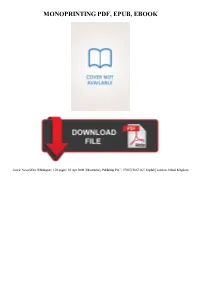 Monoprinting Ebook