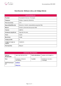 Software Libre Y De Código Abierto