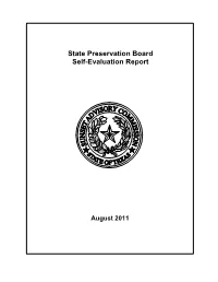 State Preservation Board Self-Evaluation Report