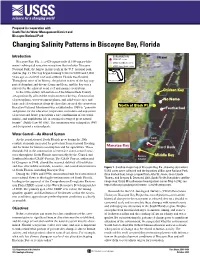 Changing Salinity Patterns in Biscayne Bay, Florida