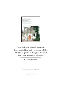 'I Watch It for Historic Reasons.' Representation and Reception of The