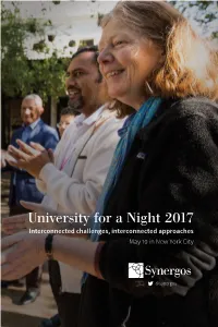 University for a Night 2017 Program