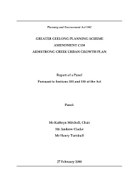Greater Geelong Planning Scheme Amendment C138