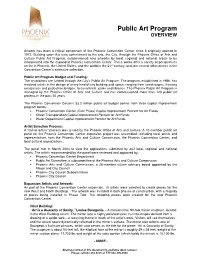 Public Art Program OVERVIEW