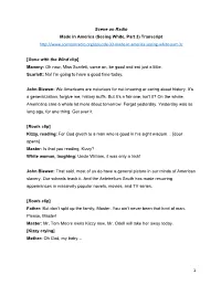 1 Scene on Radio Made in America (Seeing White, Part 3) Transcript
