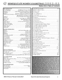 2002-03 Media Guide