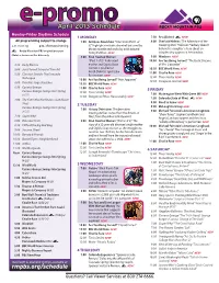 Full Schedule.Indd