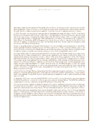 Permitted, Subject to the Approval of the Government of Macau, to Each Grant One Subconcession to Other Gaming Operators