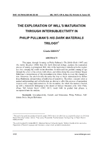 The Exploration of Will's Maturation Through Intersubjectivity in Philip