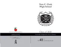 Tom C. Clark High School Class of 2020