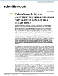 Fabrication of Tri-Layered Electrospun Polycaprolactone Mats With