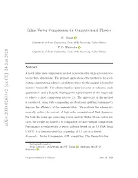 Inline Vector Compression for Computational Physics
