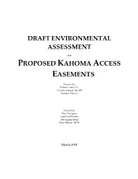 Proposed Kahoma Access Easements
