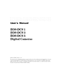 Readying the EOS•DCS Camera 5-2 Accommodate for the Absent Quick Control Dial 5-5