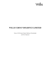 Willis Proxy