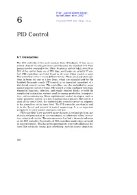 Chapter 6. PID Control