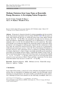 Methane Emissions from Large Dams As Renewable Energy Resources: a Developing Nation Perspective