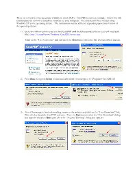 There Are Several Freeware Programs Available to Create Pdfs. Cutepdf Is Only One Example