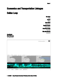 Economics and Transportation Linkages Dalian Loop