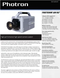 High Performance High-Speed Camera System