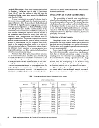 Methods. the Residence Times of the Elements Determined by Goldberg