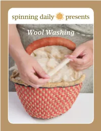 Spinning Daily Presents Wool Washing