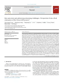 Program Evaluation Key Outcomes and Addressing Remaining