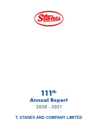 Annual Report 2020-21 Is Being Sent Only Through Electronic Mode to Those Members Whose Email Addresses Are Registered with the Company/Registrars/Depositories