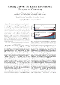 Chasing Carbon: the Elusive Environmental Footprint of Computing
