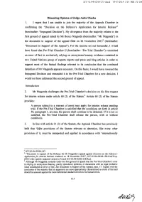Dissenting Opinion of Judge Anita Usacka 1. I Regret That I Am Unable
