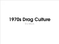 Eric Wilson What Is Drag?