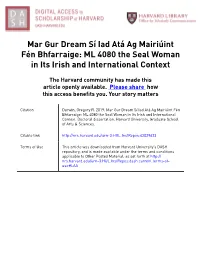 ML 4080 the Seal Woman in Its Irish and International Context
