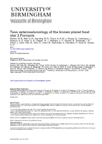 TESS Asteroseismology of the Known Planet Host Star Λ2 Fornacis M